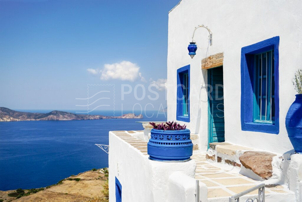 Cycladic House Overlooking Aegean Sea