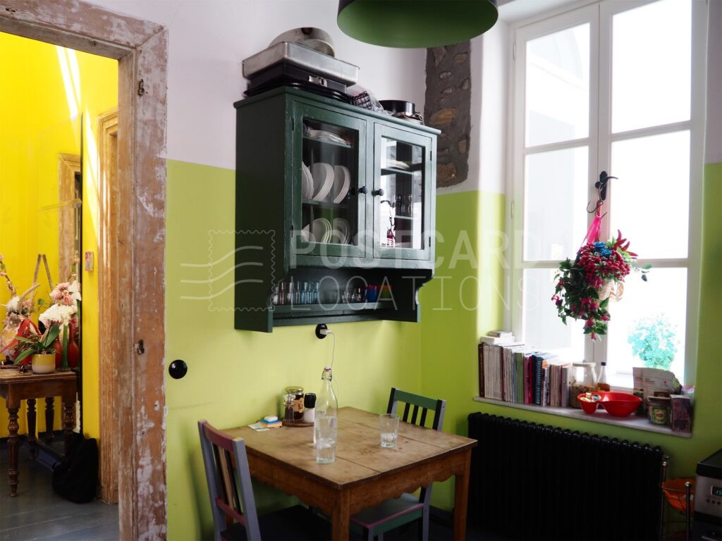 Cheerful Colorful House in Neoclassical Building