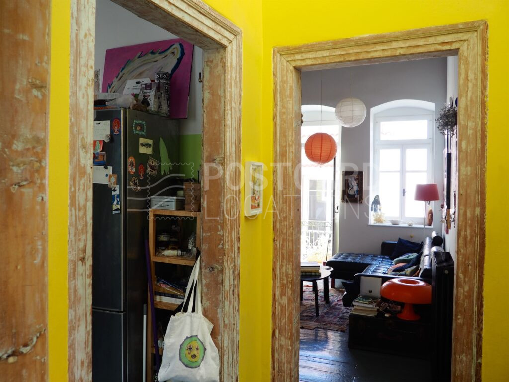 Cheerful Colorful House in Neoclassical Building