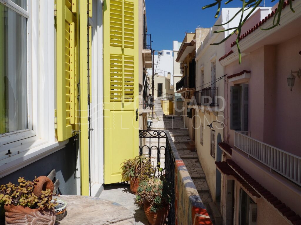 Cheerful Colorful House in Neoclassical Building