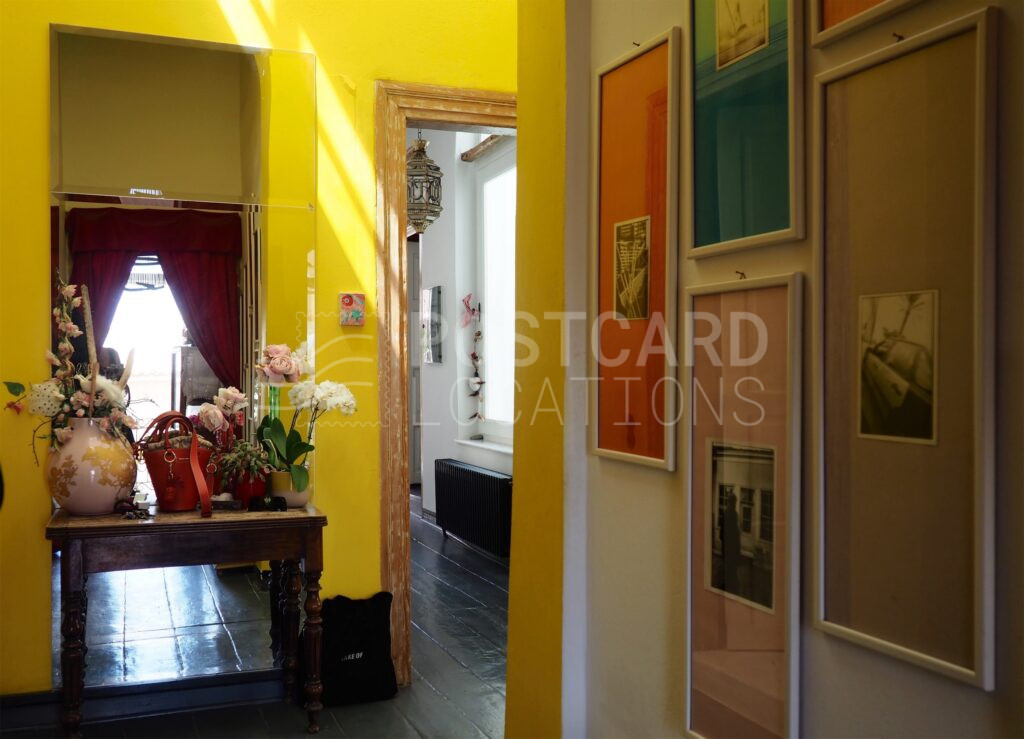 Cheerful Colorful House in Neoclassical Building