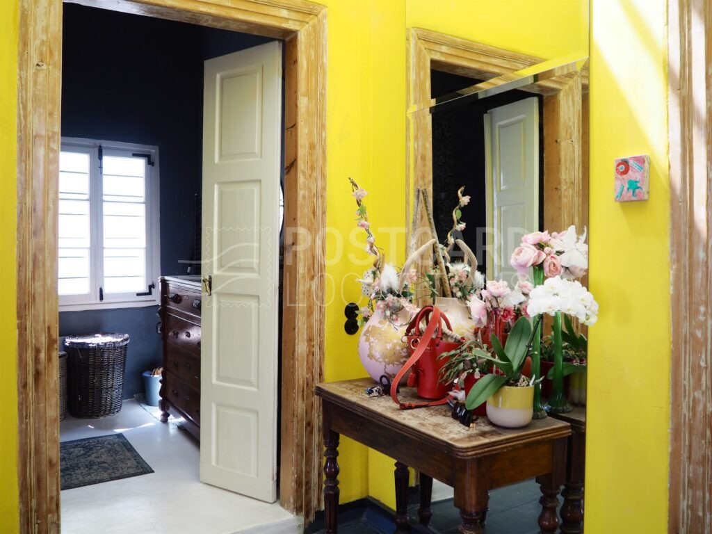 Cheerful Colorful House in Neoclassical Building