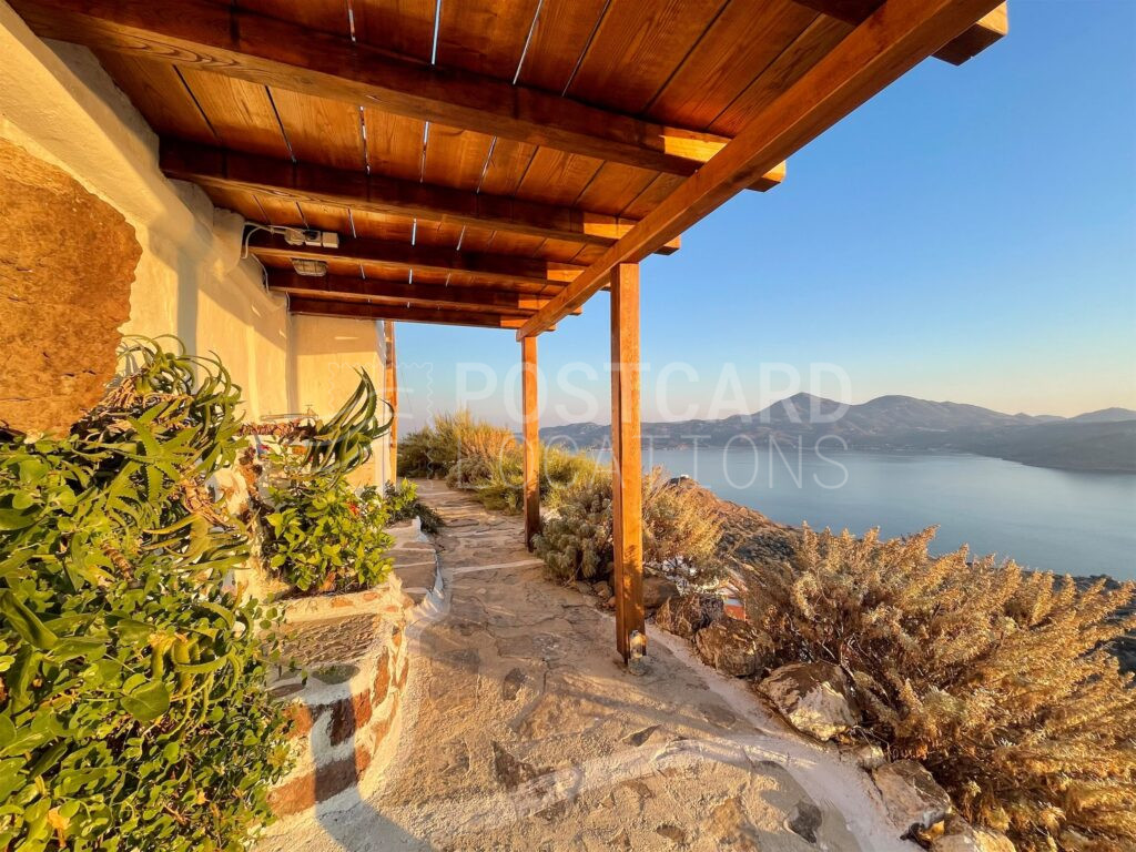 Cycladic House Overlooking Aegean Sea