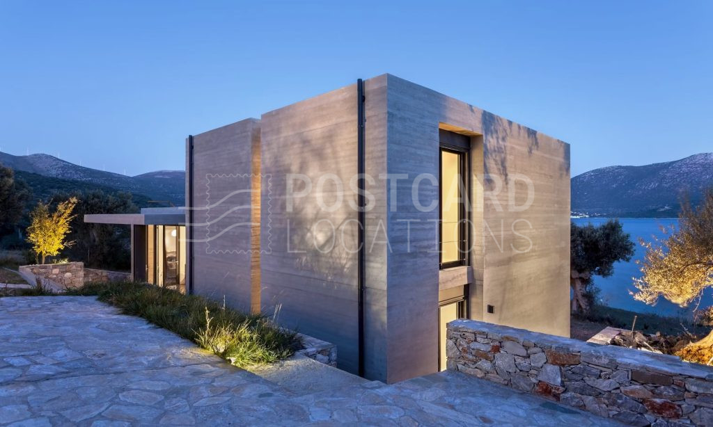 Modernist house by the sea