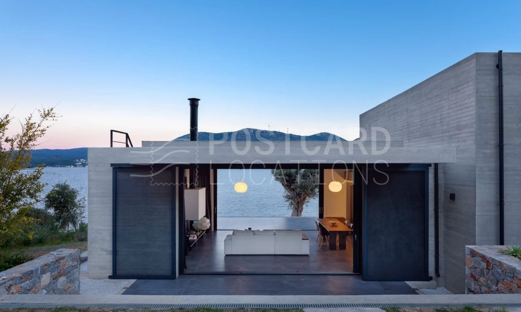 Modernist house by the sea