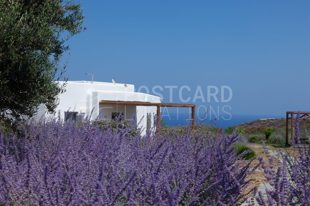 Cycladic villa with panoramic views to the Mediterannean