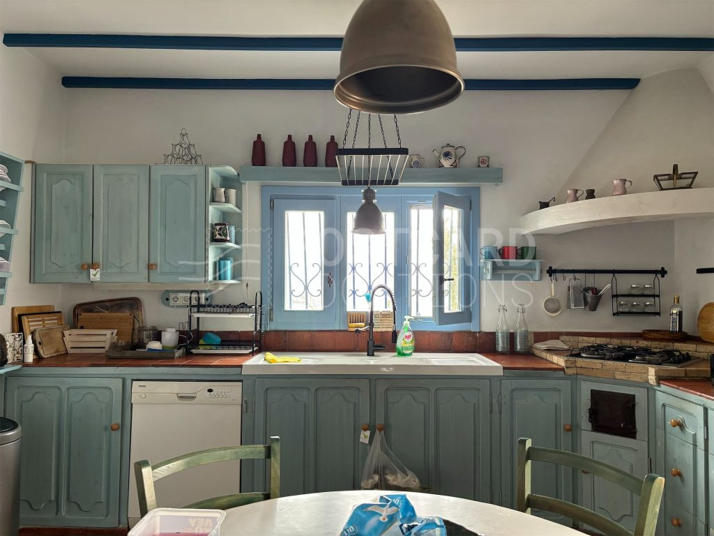 Secluded mediterranean country house on a hill