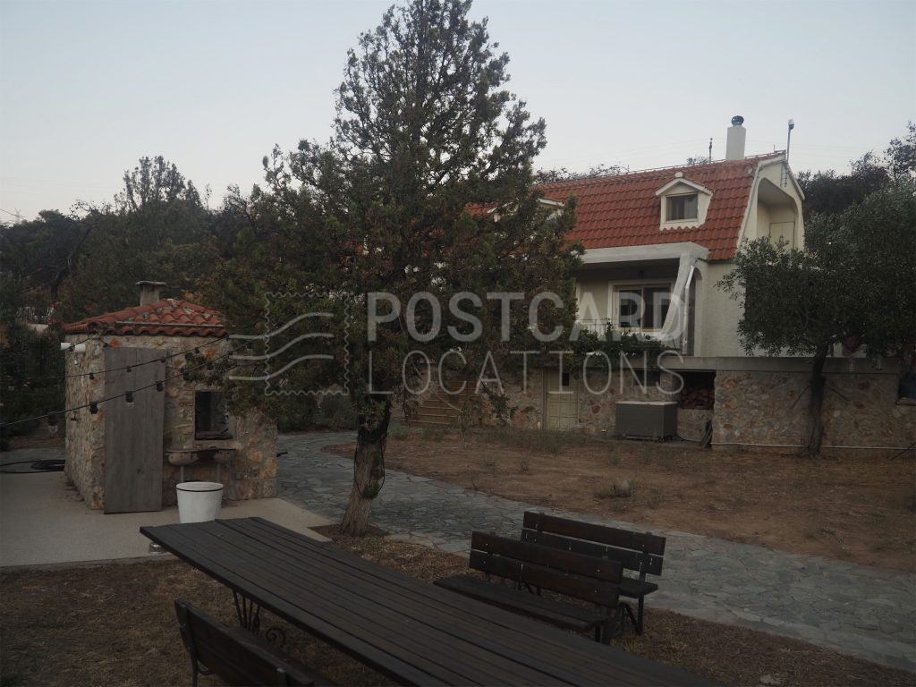 Traditional stone house with large garden